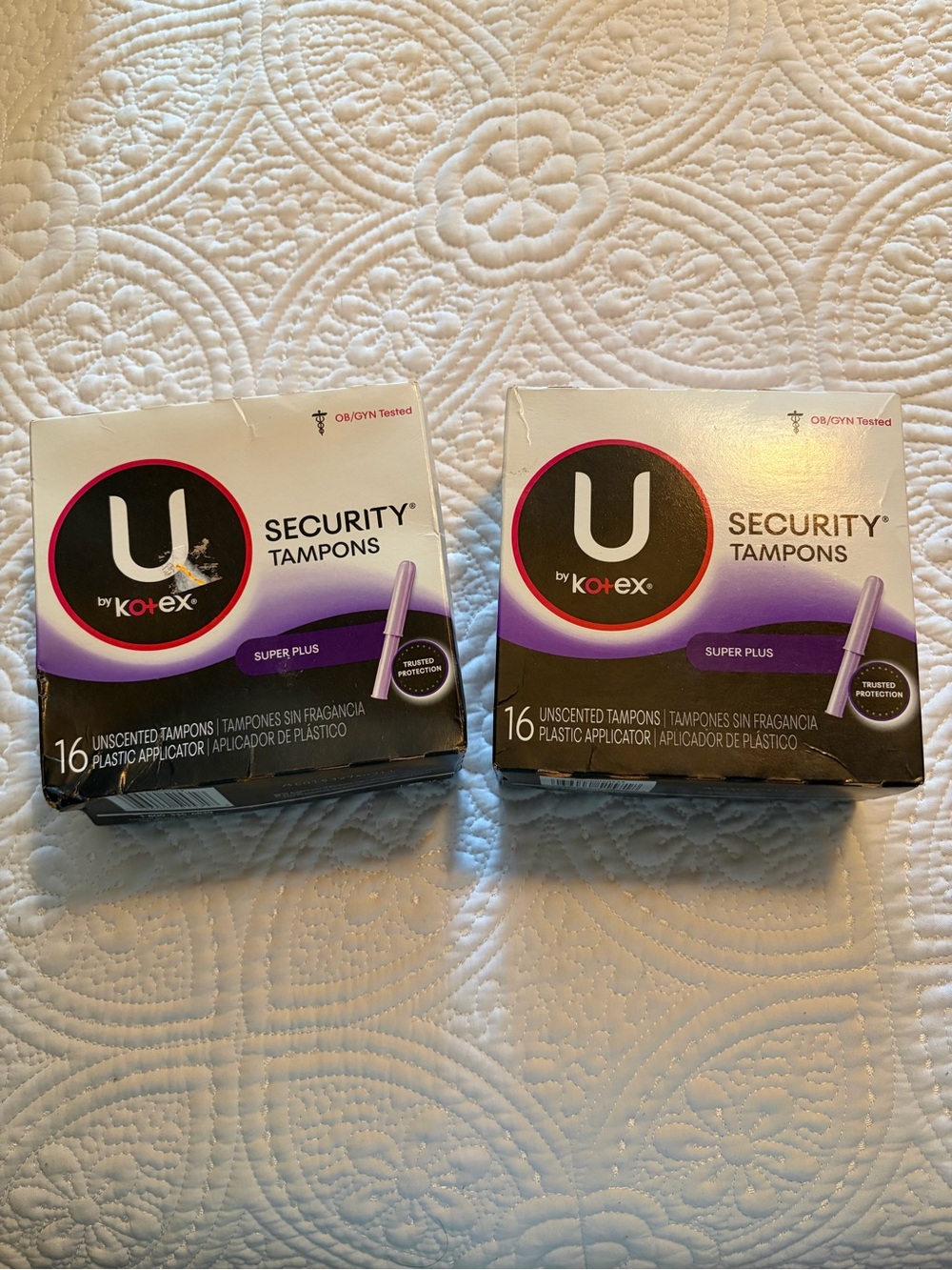 U by Kotex Super Plus Unscented Tampons - Purple 16 Count Original- discontinued